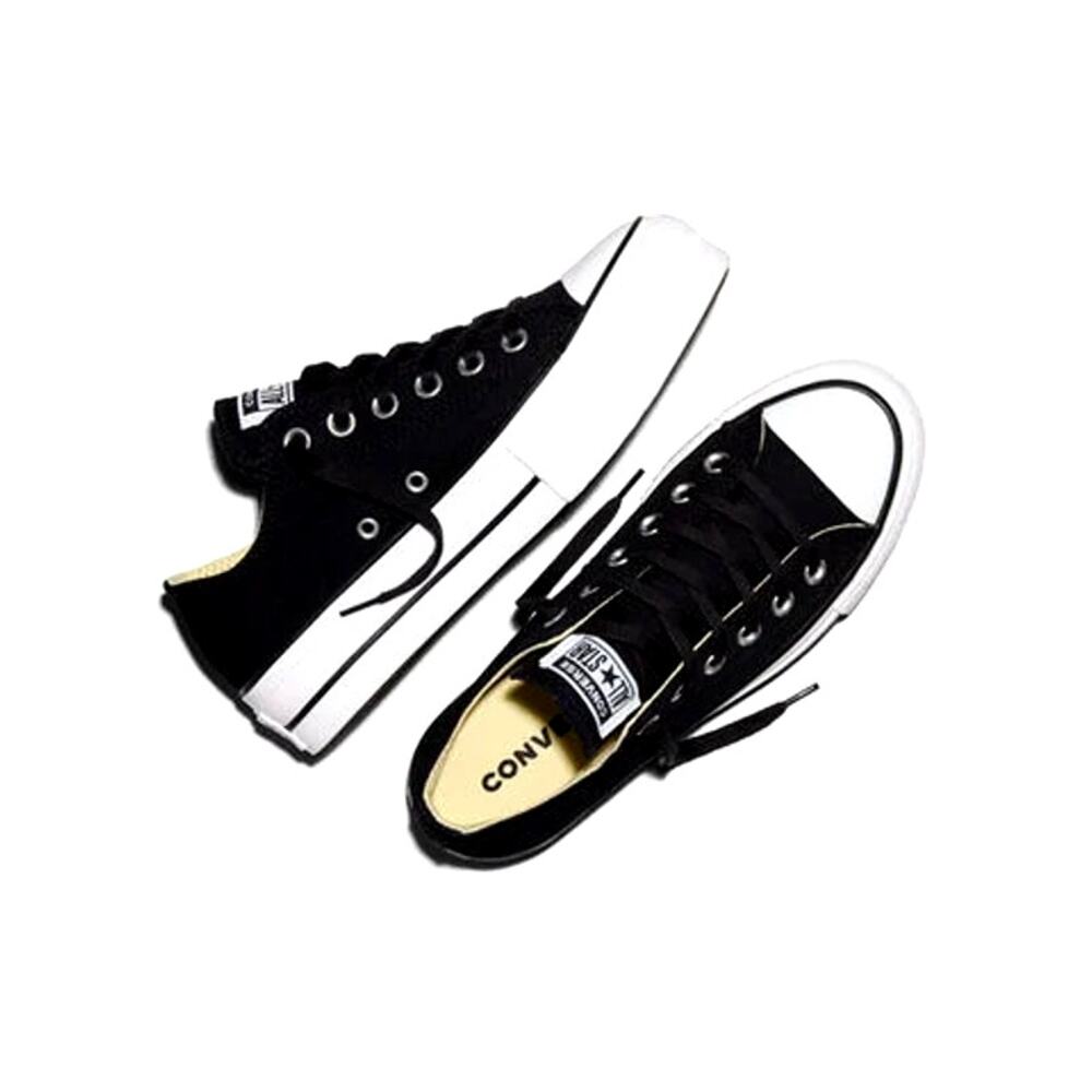 Converse Chuck Taylor All Star Lift Platform Canvas Black White Size 7.5